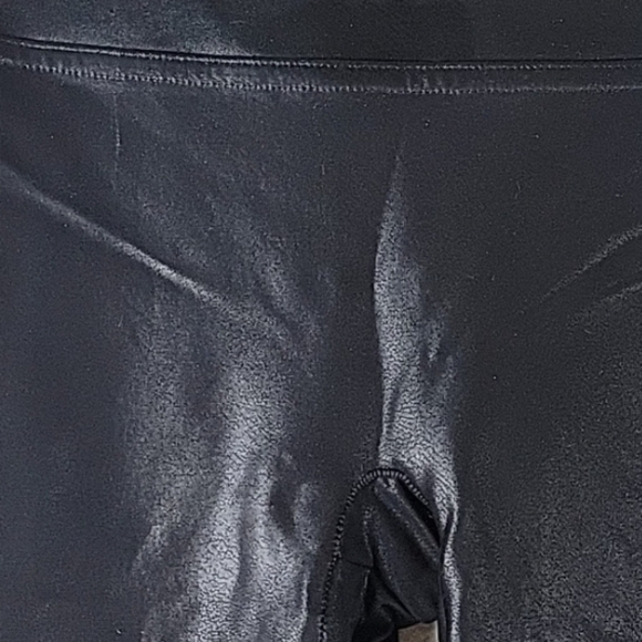 SPANX FAUX LEATHER Leggings Size S - Picture 9 of 10